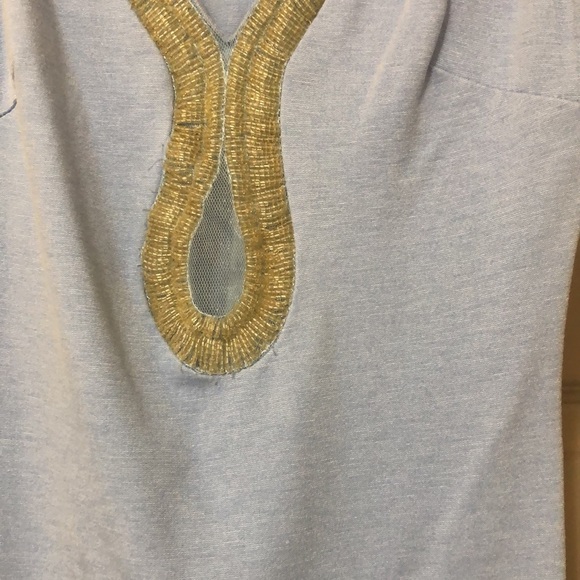 Light Blue Fitted Dress Size S - Picture 2 of 6